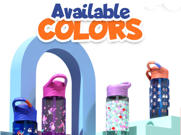 Kids water bottle, leak proof kids water bottle, kids bottle with lid, water bottle for school
