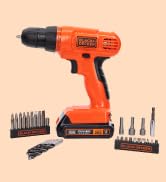 BLACK+DECKER 20V MAX POWERCONNECT Power Drill Cordless Drill Driver Electric Screwdriver with 30 ...