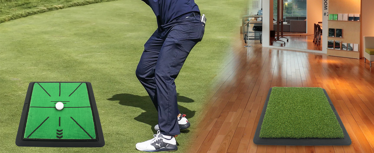 2-IN-1 GOLF PRATICE MAT