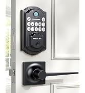 RAFECIEE Front Door Lock Set Keyless Entry with 2 Lever Handles, Keyless Entry Door Lock Deadbolt...