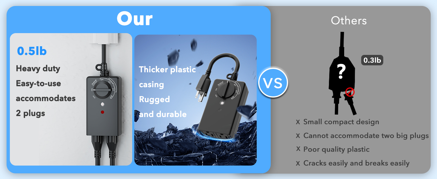 waterproof outdoor light timer