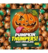 Halloween Chocolate Pumpkin Candy 11oz, Trick or Treat Halloween Candy | Milk Chocolate Candy Ind...