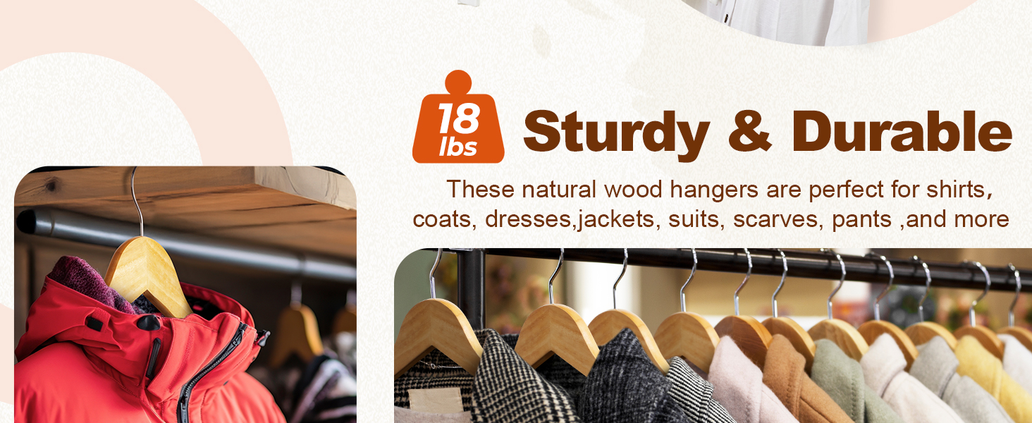 heavy duty hangers wood