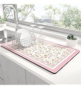 Rnivvi Dish Drying Mat for Kitchen Counter, 12 x 19