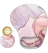 ArtSo Ergonomic Mouse Pad with Wrist Support Gel Mouse Pad Wrist Rest, Non-Slip PU Base Comfortab...