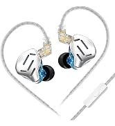 KZ Zax in Ear Monitor Headphone,16-Units HiFi Noise Reduction Hybrid-Driven IEM Headphone, Zinc A...