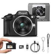 Dienspeak Mini Camera, 1080P HD Retro Keychain Digital Camera for Kids & Adults, Tiny Small Porta...