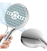 High Pressure Handheld Shower Head 8 Spray Modes with 71" Extra Long Kink Free Hose, Adjustable S...