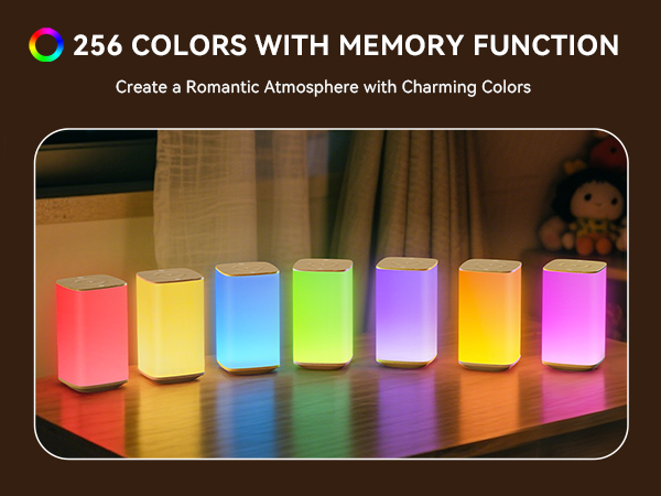 Colorful Auxmir baby night lights illuminating a cozy nursery during toddler bedtime story time.