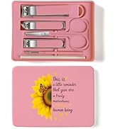 TTJHGYQO 6-Piece Nail Clipper Set with Nail File, Tweezers and ingrown toenail Removal kit Travel...