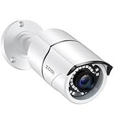ZOSI 2MP 1080p Security Camera,4-in-1 TVI/CVI/AHD/CVBS Surveillance Bullet Camera Indoor Outdoor,...