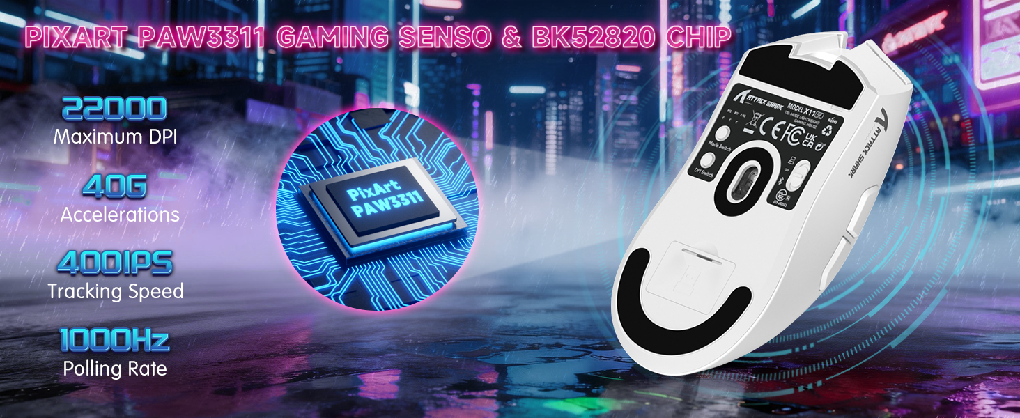 PixArt PAW3311 Gaming Senso & BK52820 Chip