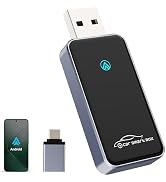 Yomikoo Wireless Android Auto Adapter, Plug & Play Dongle for Android11+ Phones, Wired to Wireles...