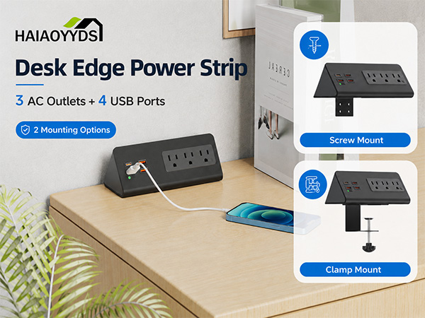 desk power strip desktop clamp power strip desk outlet desk extension cord desk plug table outlet