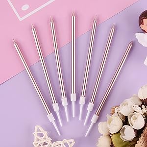 non-drip wax, odorless birthday candles