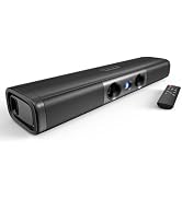 Saiyin Sound Bar with Enhanced Bass–Dual Larger Woofer & Dual Bass Ports, Sound Bar for Smart TV ...