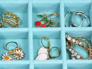 24 grid full velvet jewelry box