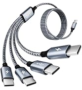 USB C Cable, USB C Splitter Multi Charging Cable, 4 in 1 Charging Cable with 4 Type C Ports, Char...