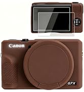 VOVMOEYA Camera Case for Canon Powershot G7 X Mark III with 2PCS Screen Protector,Full Pritection...