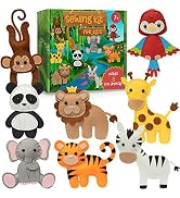 Craftorama Sewing Kit for Kids, Fun and Educational Animal Craft Set for Boys and Girls Age 7-12,...