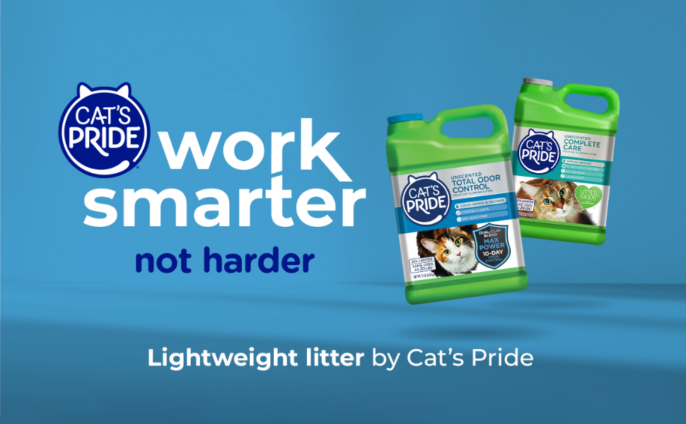 Cat's Pride Work Smarter Not Harder - Lightweight Litter by Cat's Pride
