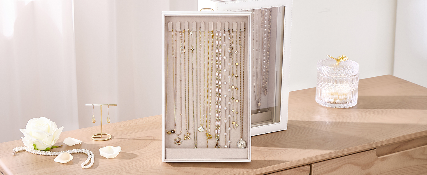 Lolalet Necklace Organizer Box