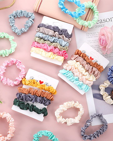 silk scrunchies