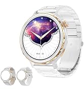 LogHog Smart Watches for Women Android iPhone Compatible Round Face2023 Small Phone Wrist Watch F...