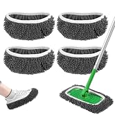 Yicotira Reusable Wet Pads Refill for Swiffer Sweeper Mop - Dry Sweeping Cloths & Wet Mopping Clo...