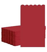 HEIPINIUYE 50 Pcs Red Scalloped Dinner Napkins 2-ply Red Scalloped Paper Bathroom Napkins Guest D...