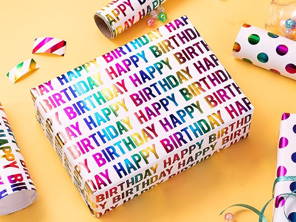 WRAPAHOLIC Birthday Wrapping Paper