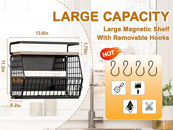 large hanging wire basket