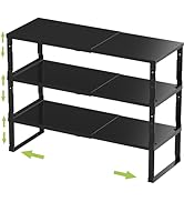 Jojocross Expandable Stackable Spice Rack Organizer for Kitchen Cabinet,Adjustable counter shelf,...