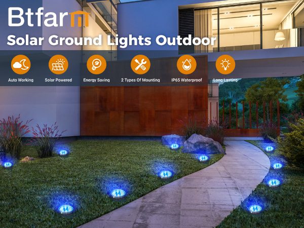 solar ground lights outdoor