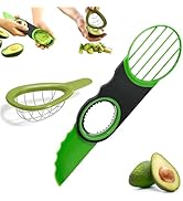 2 Piece Avocado Slicer Set, Includes 3-In-1 Avocado Slicer, Avocado Cutter For Avocado Cutting an...