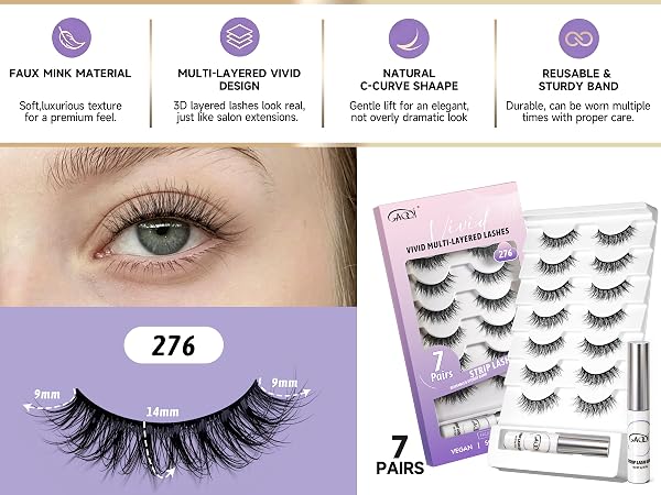natural lashes strips c curl