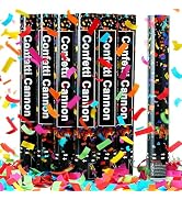 16in Biodegradable Confetti Poppers,Confetti Cannons Bulk with Colorful Confettis Design for Grad...