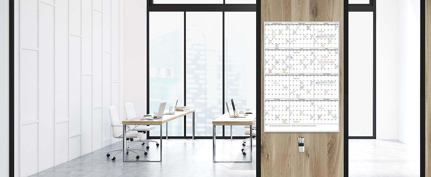 dry erase yearly wall calendar vertical