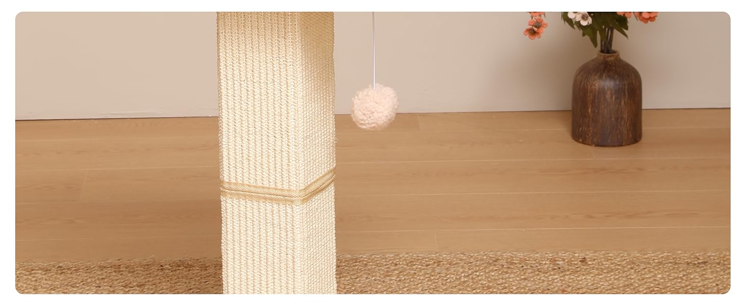 nature sisal cat post
