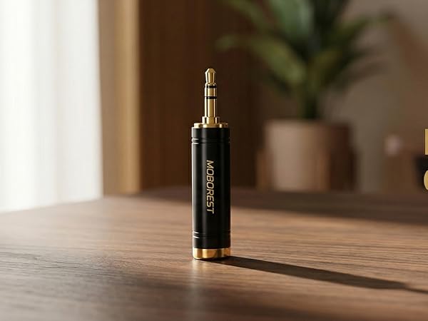 3.5mm to 1/4 (6.35mm) Stereo Pure Copper Adapter
