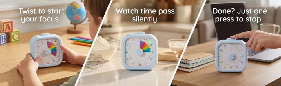 Toddler Timer for Classroom, Kitchen, Office & Teaching