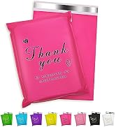 Jowlroel Thank You Poly Mailer 14.5x19 Inch 50 Pcs, Waterproof and Tear-Resistant Shipping Bags f...