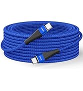 Extra Long USB C to USB C Cable (15FT, 100W) USBC Charger Fast Charging Cord Braided, Type C Cabl...