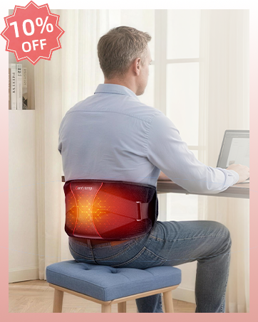 Cordless Heating Pad with Massager