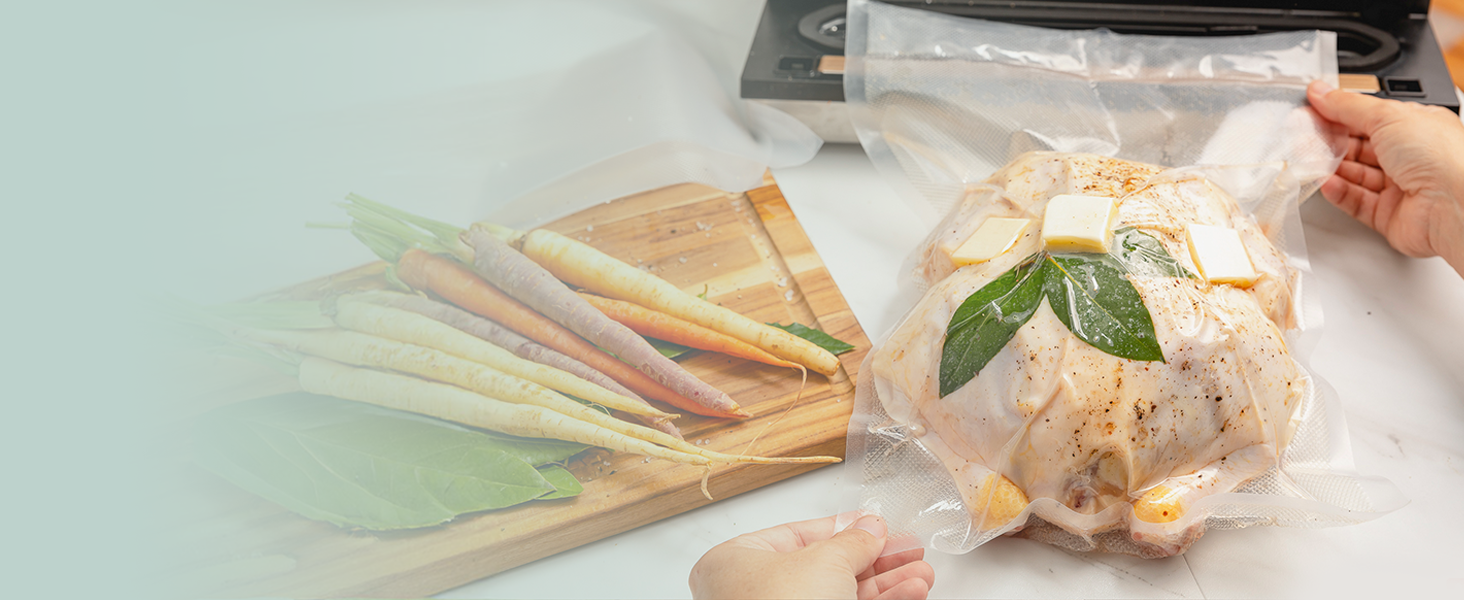 vacuum sealer bags for food seal vaccum bag rolls storage small freezer large sealing sealers