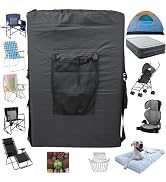 MYSUPOT BLACK (36"x24"x6") Beach Chair Bag. For Tent, Camping Mattress, Recliner, Dog Bed, Direct...