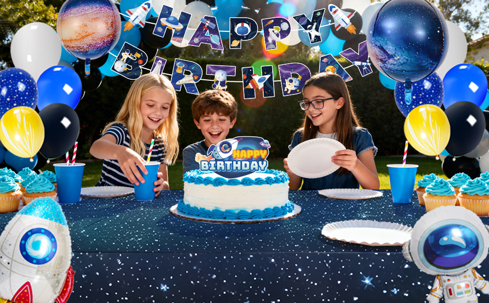 outer space birthday party decorations