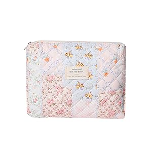 Quilted Cotton Makeup Bag