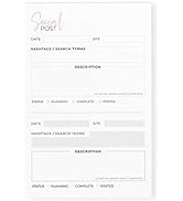 Rose Gold Planner Notepads, 5.5 x 8.5 in. (Social Media Planner)