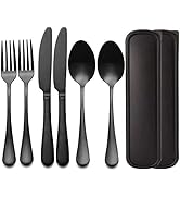 Portable Utensils Set with Case,Reusable Office Flatware Set,Healthy Travel Cutlery Set Stainless...
